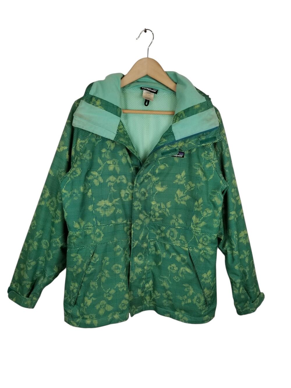 Patagonia Womens Green Hooded Jacket Size Large